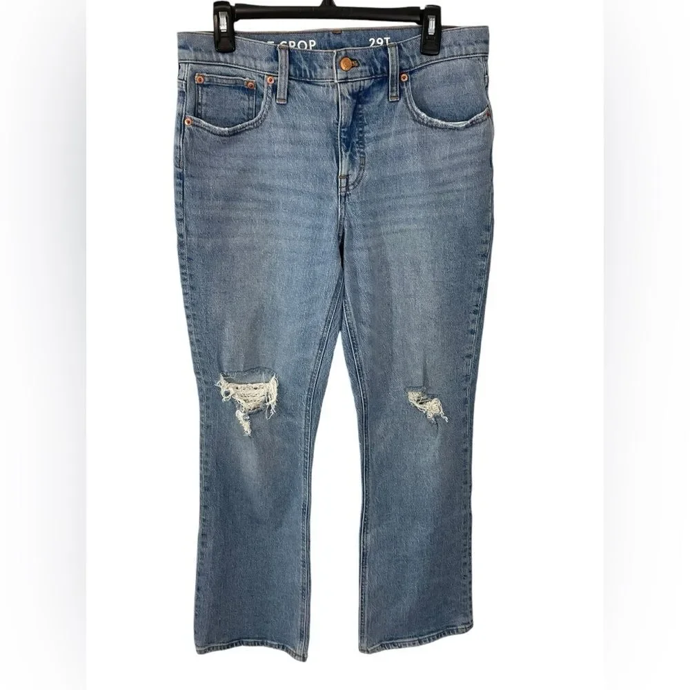 J. Crew Demi Boot Crop Jeans‎ Size 29T Tall Denim
